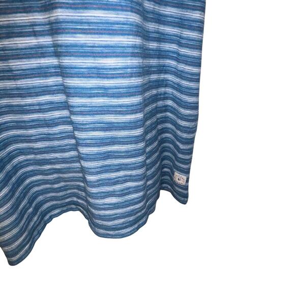 Linksoul Men’s XL 1/4 Button Polo Short Sleeved Striped Knit Preppy Logo Shirt - Picture 5 of 11